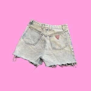Vintage Guess Women's Denim Shorts, Size 29
